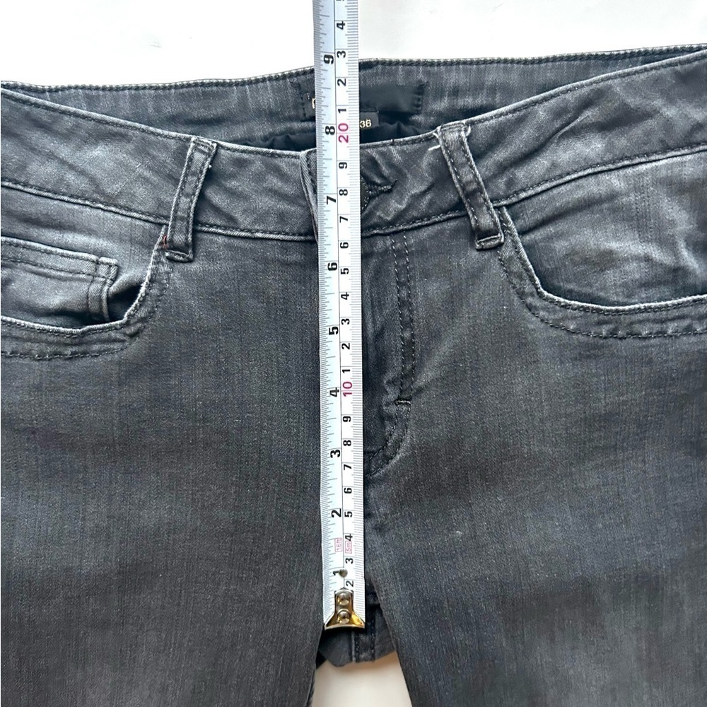 Maje Black Gray Low Rise Skinny Jeans Size Small / 36 long - Picture 6 of 11